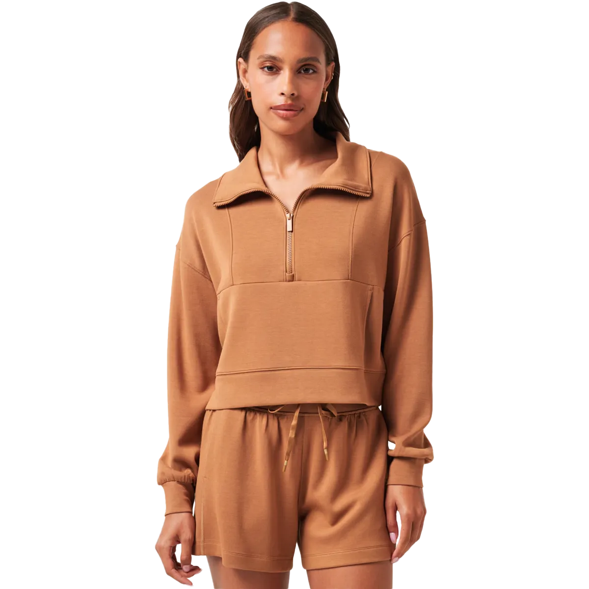 Women's Skyloft Soft 1/2 Zip Chic Hoodie Lightweight Comfort