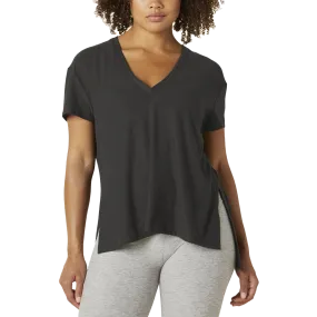 Women's Split Up Long Tee Ethically Sourced Cotton Sleek Fit