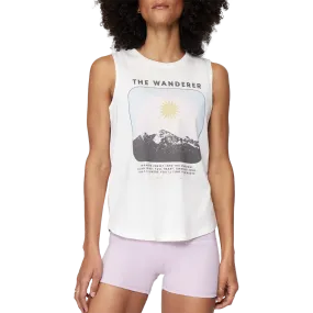 Women's The Wanderer Muscle Tank SoftenedNeckline Performance Layer