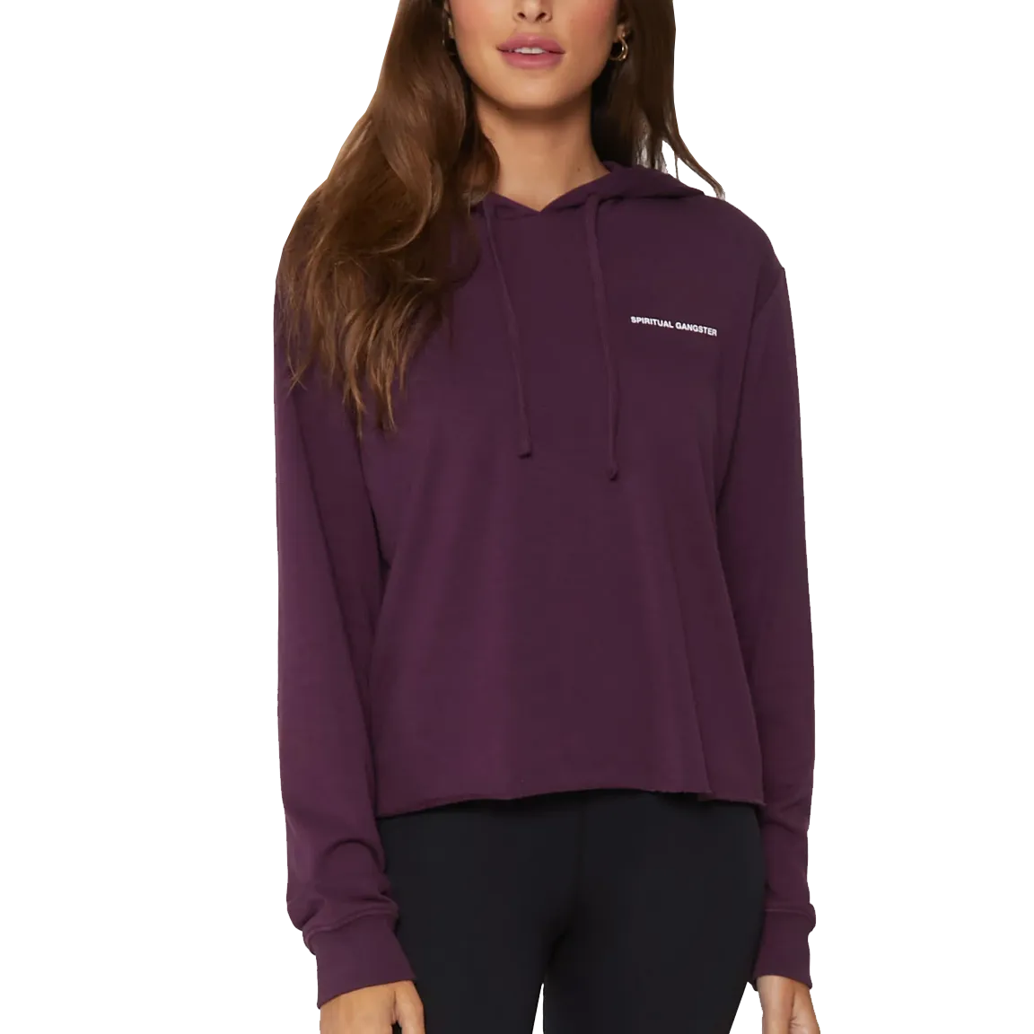 product UV resistant protection Women's Vintage Terry Crop Hoodie