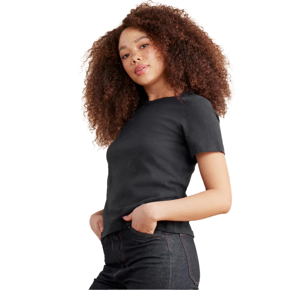 All-Season Comfort Chic Look Women's Well Worn Short Sleeve Tee