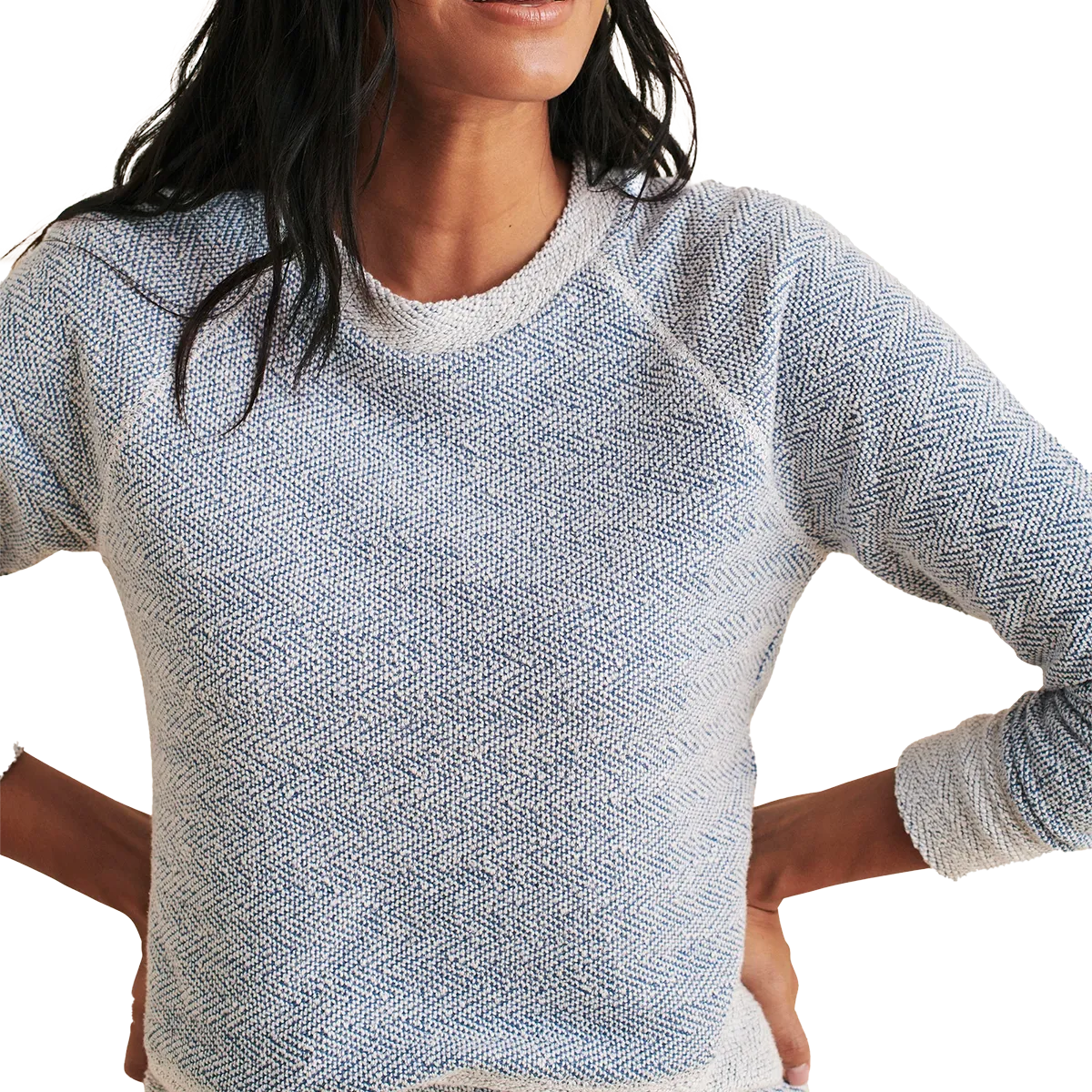 Women's Whitewater Crew Casual Layer Printed Detail