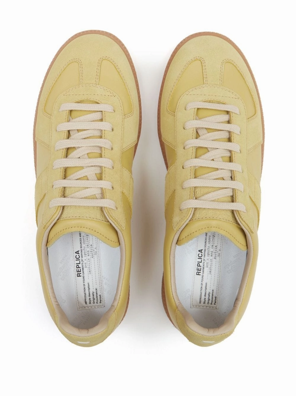 Womens Replica Low Top Sneakers - Lemon Day Long