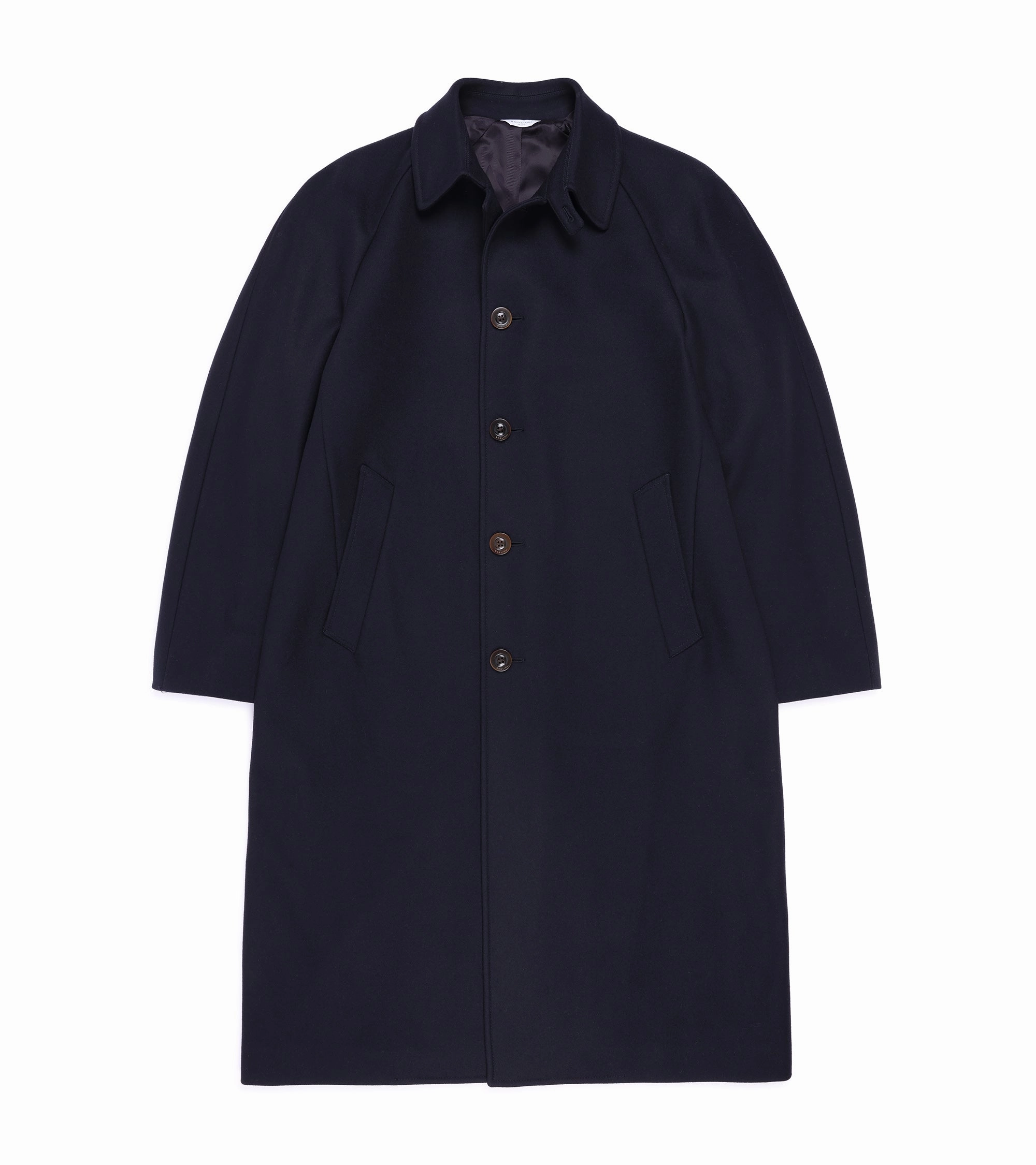 Boglioli Wool Tiroler Overcoat: Navy Water Resistant Coat