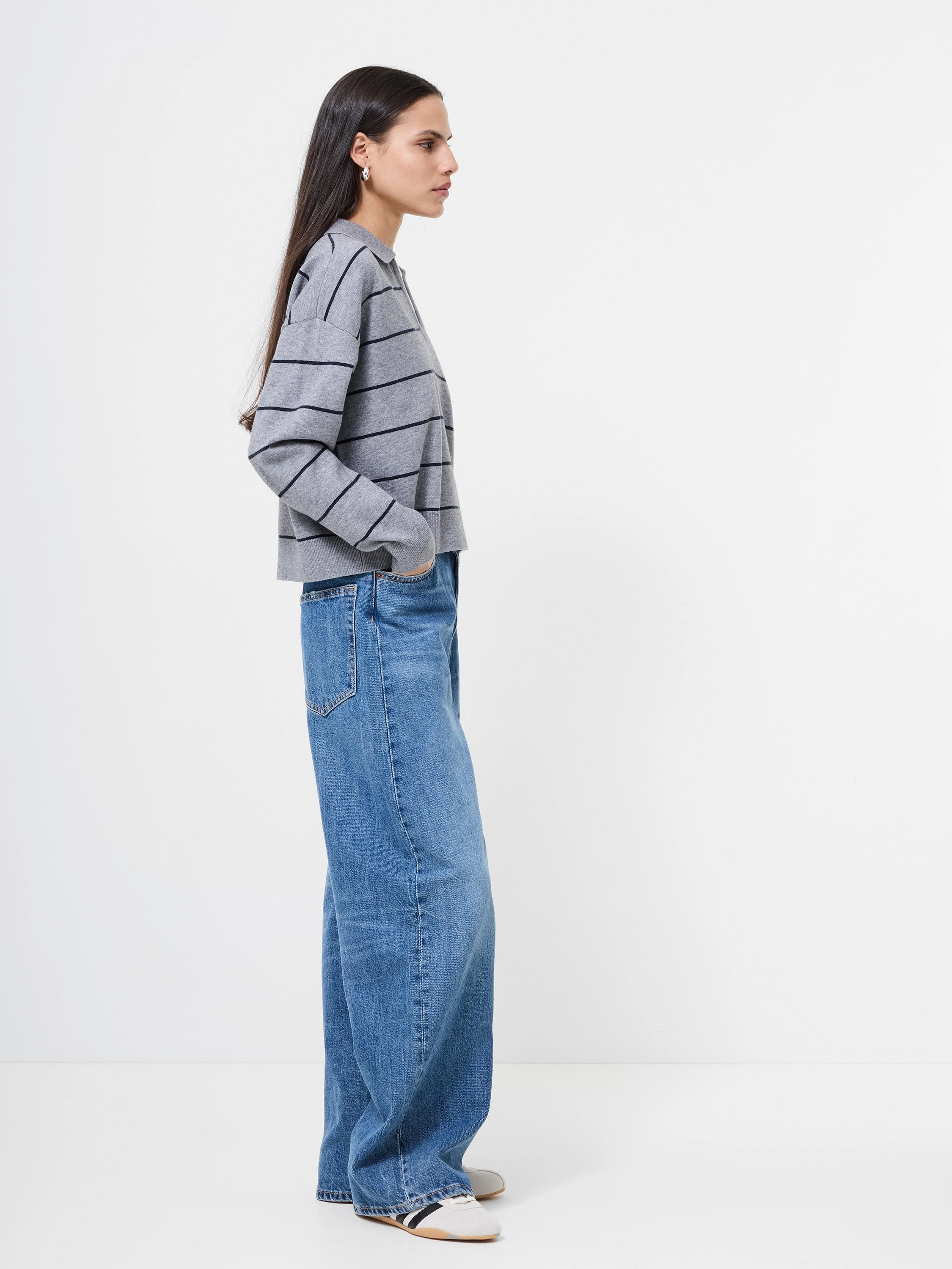 Simple Piece Sloane Knit Striped Pullover