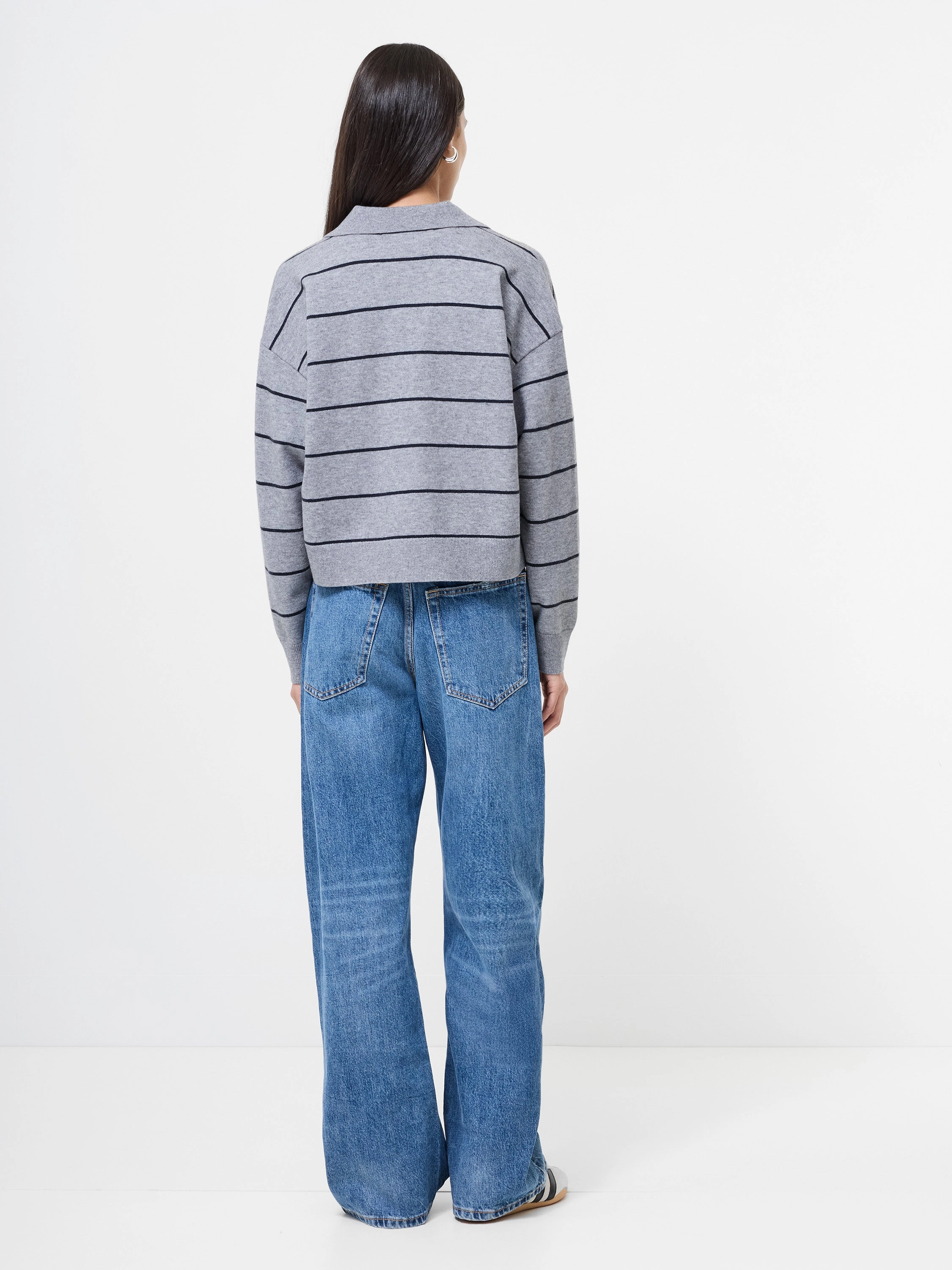 Sloane Knit Striped Pullover Water Repellent Treatment