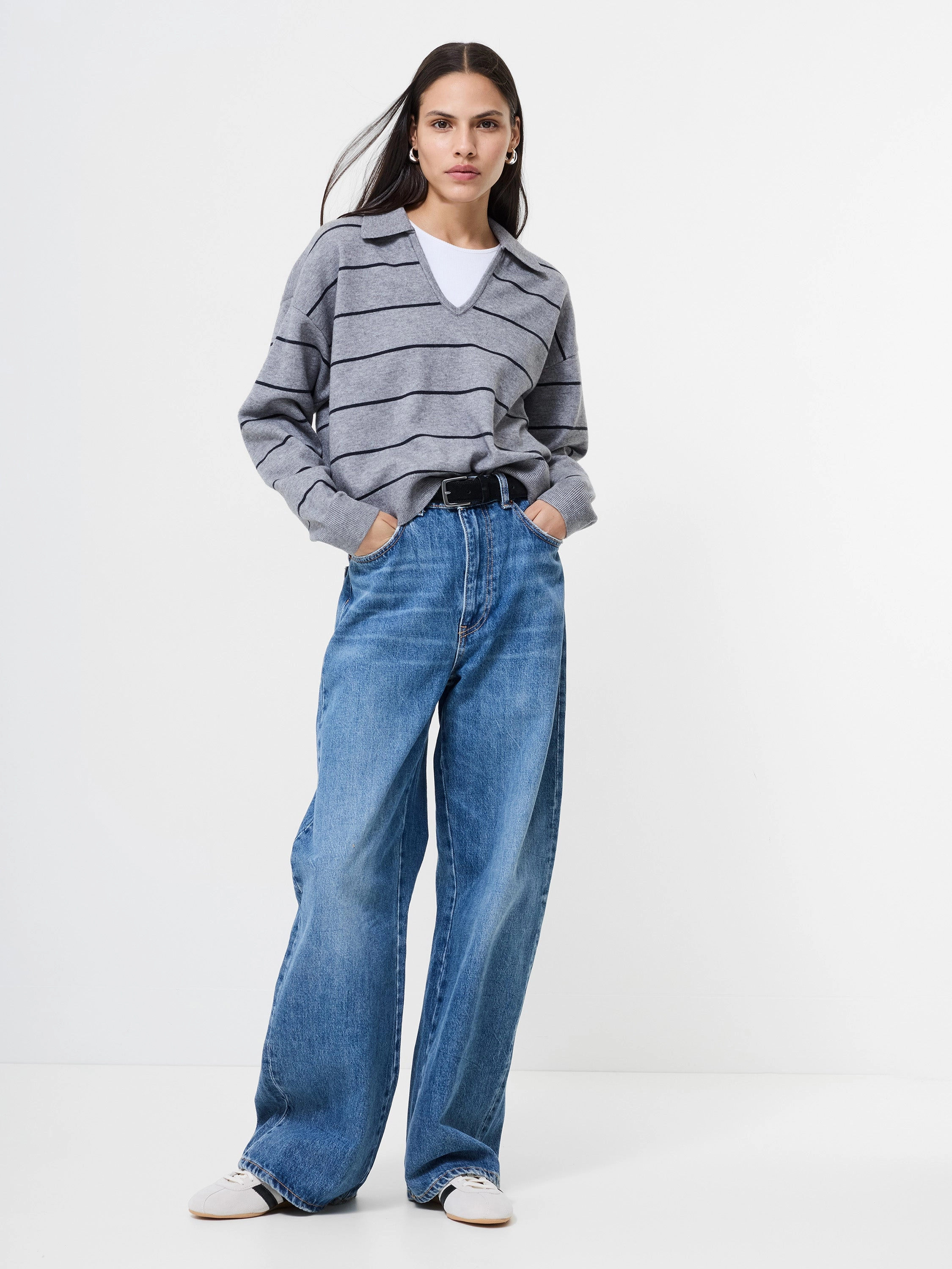 Breathable Yarn Sloane Knit Striped Pullover