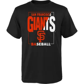 Sporty Style V neck style Youth Giants Coin Toss Tee
