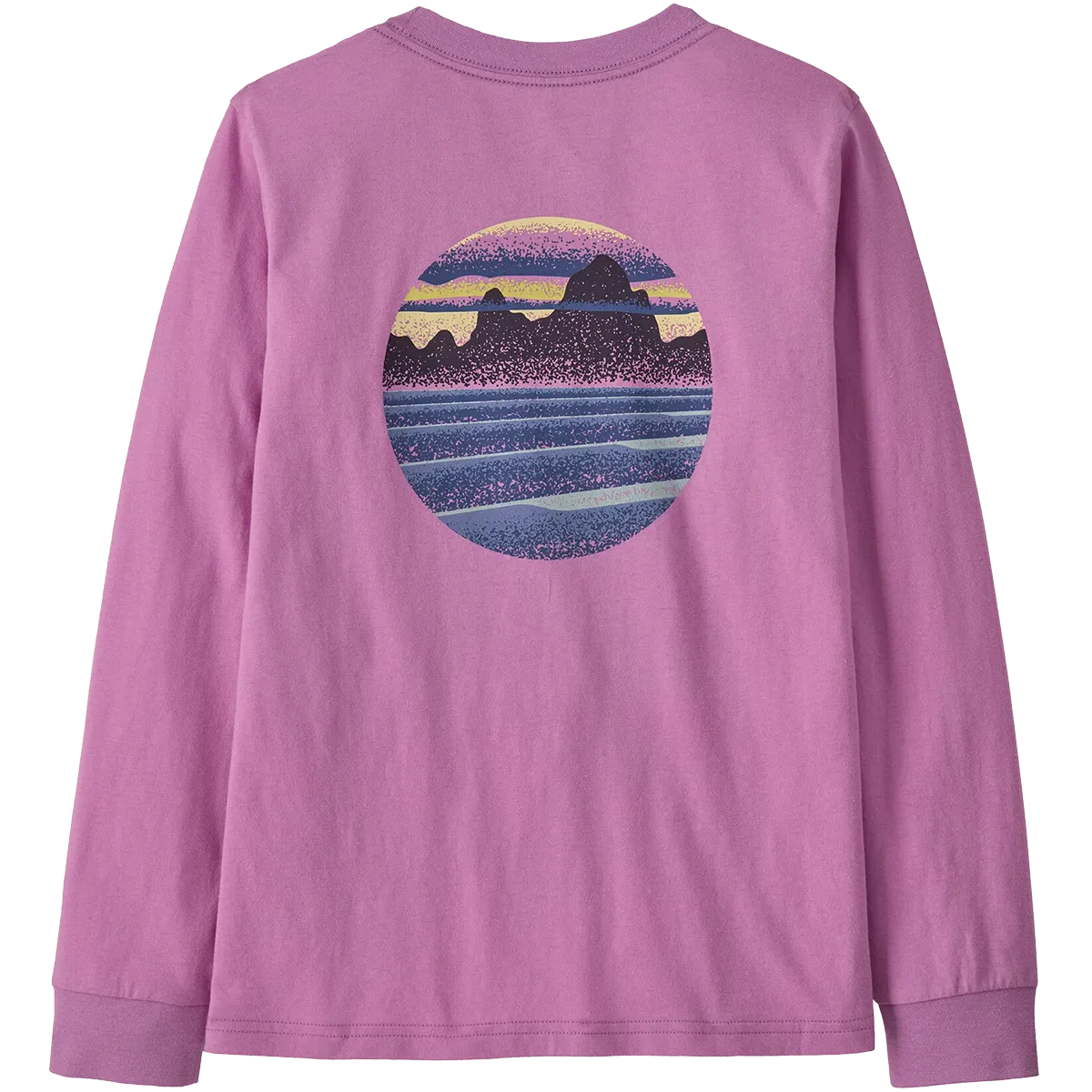 Youth Long Sleeve Skyline Stencil T-Shirt Bright and Bold Essential Top