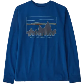 Youth Long-Sleeved Regenerative Organic Cotton Graphic T-Shirt Daily Style Relaxed Movement