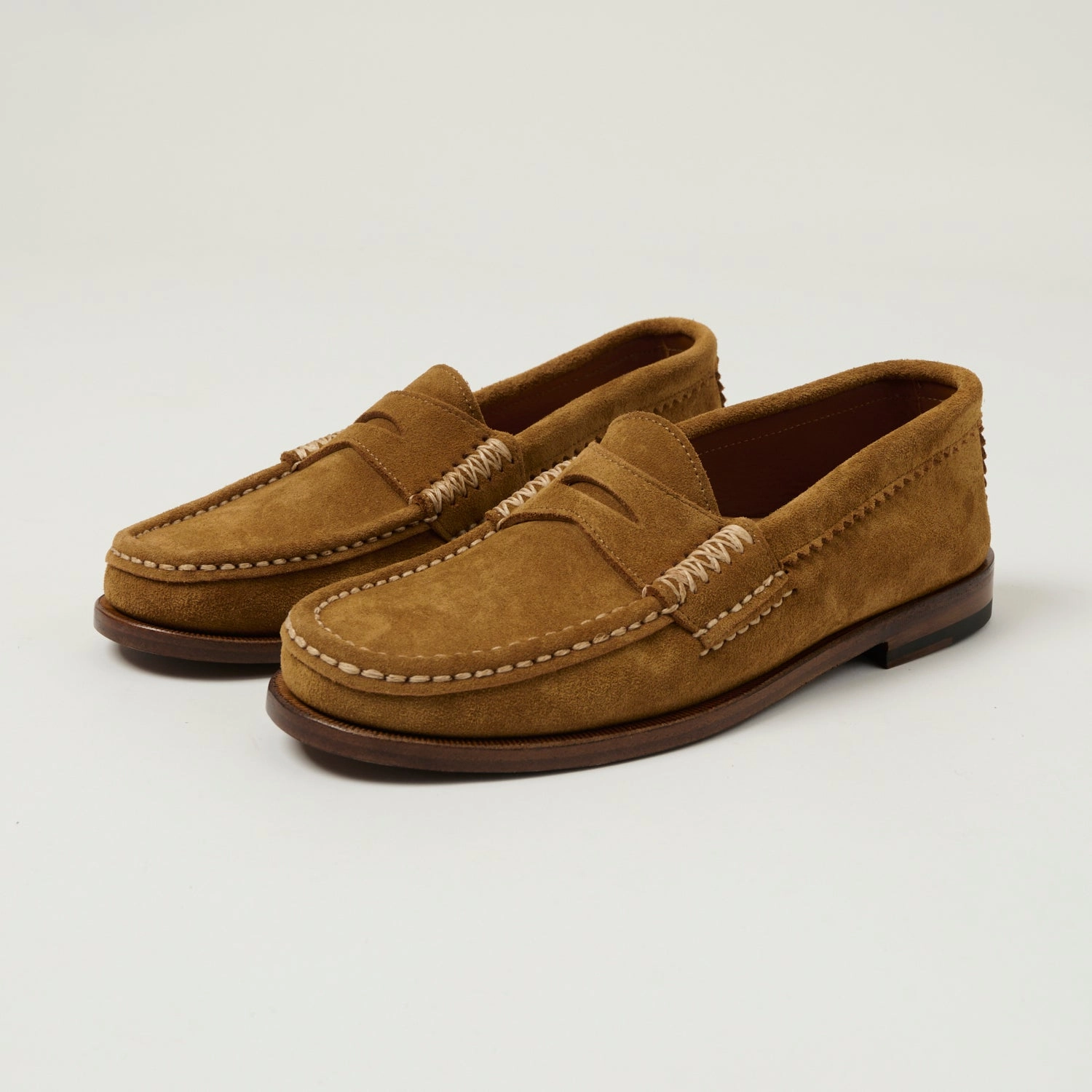Yuketen Rob's Leather Sole Loafer - Tosca G. Brown Handmade Craft Walk Proud